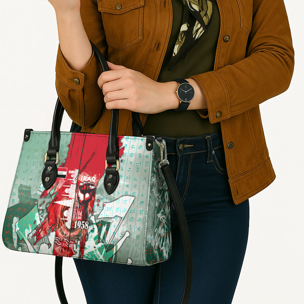 Iraq Revolution Leather Bag Eagle Of Saladin Iraqi Patriotism
