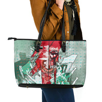 Iraq Revolution Leather Tote Bag Eagle Of Saladin Iraqi Patriotism