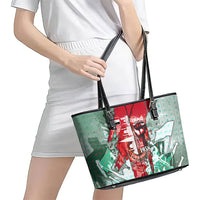 Iraq Revolution Leather Tote Bag Eagle Of Saladin Iraqi Patriotism