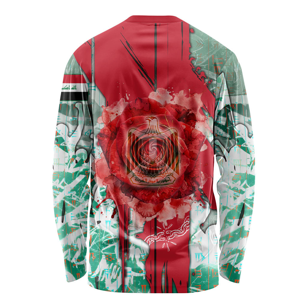Iraq Revolution Long Sleeve Shirt Eagle Of Saladin Iraqi Patriotism