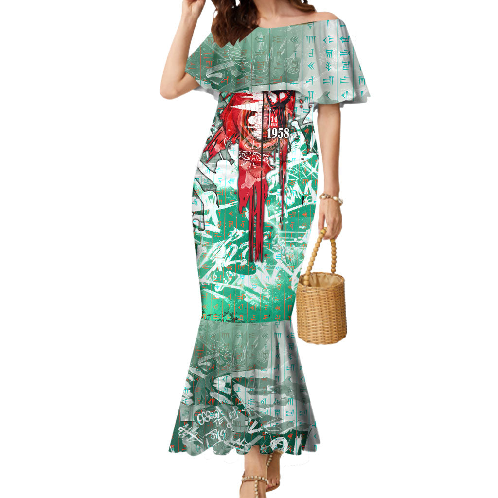 Iraq Revolution Mermaid Dress Eagle Of Saladin Iraqi Patriotism