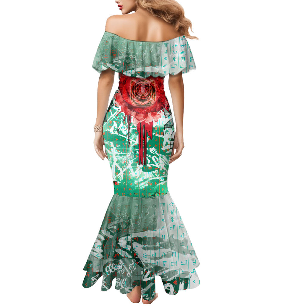 Iraq Revolution Mermaid Dress Eagle Of Saladin Iraqi Patriotism