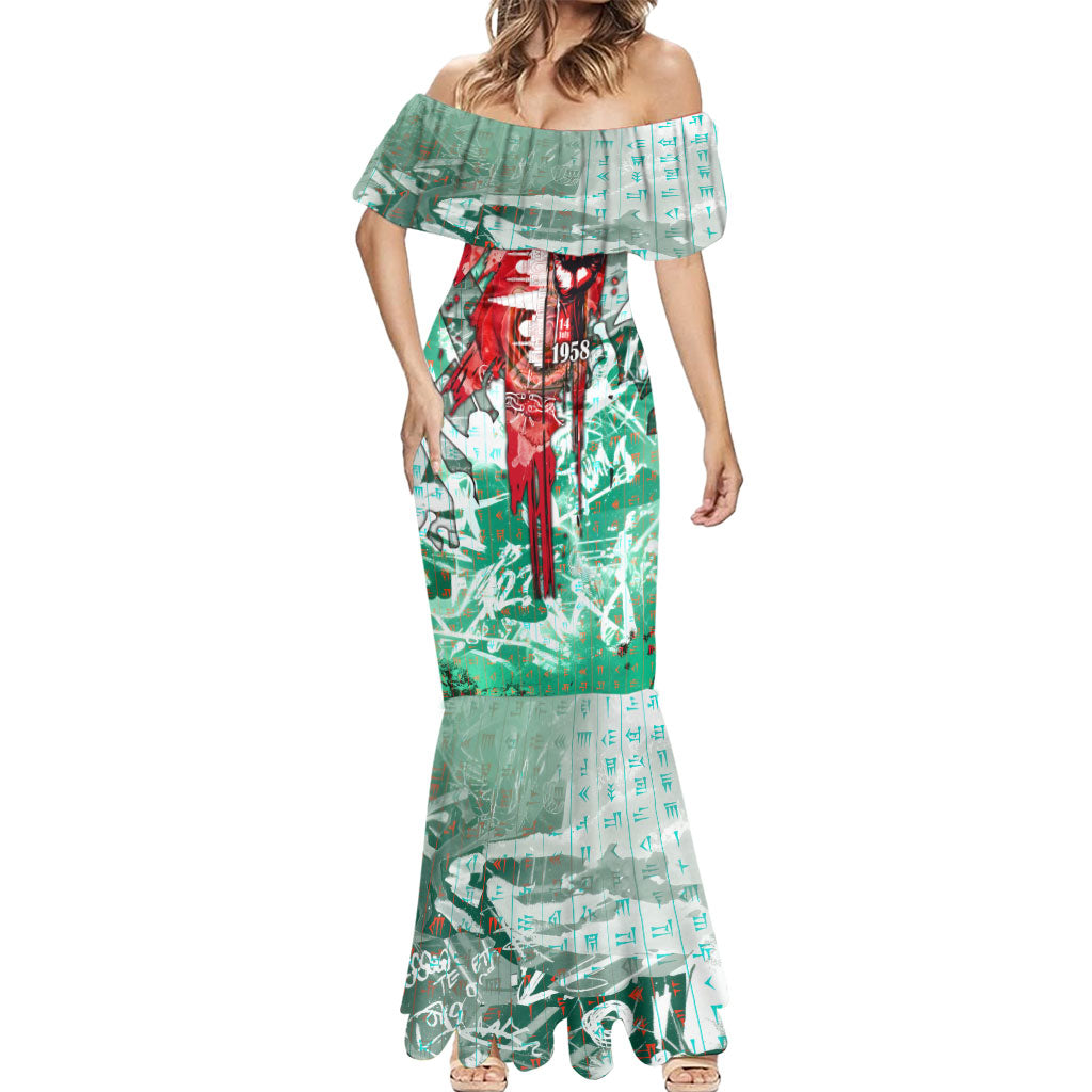 Iraq Revolution Mermaid Dress Eagle Of Saladin Iraqi Patriotism