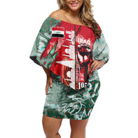 Iraq Revolution Off Shoulder Short Dress Eagle Of Saladin Iraqi Patriotism