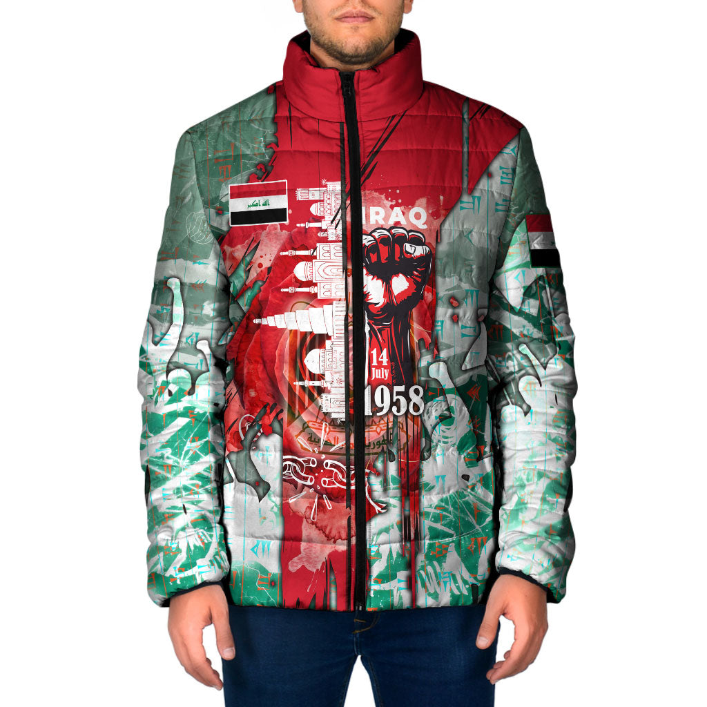 Iraq Revolution Padded Jacket Eagle Of Saladin Iraqi Patriotism