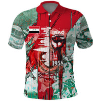 Iraq Revolution Polo Shirt Eagle Of Saladin Iraqi Patriotism