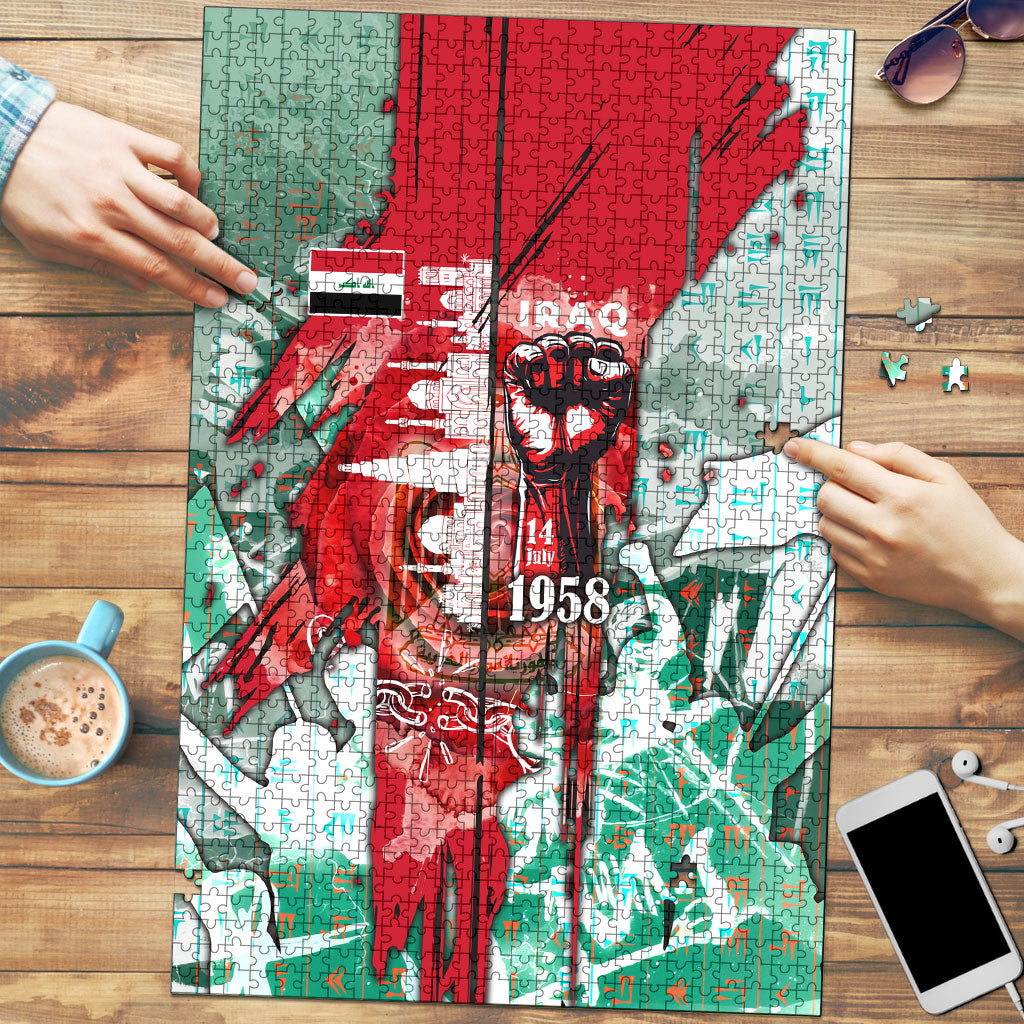 Iraq Revolution Puzzle Eagle Of Saladin Iraqi Patriotism