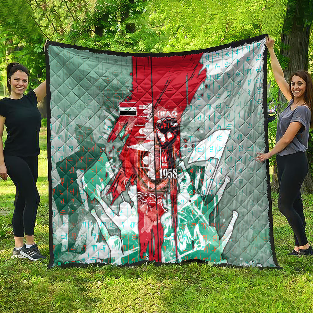Iraq Revolution Quilt Eagle Of Saladin Iraqi Patriotism