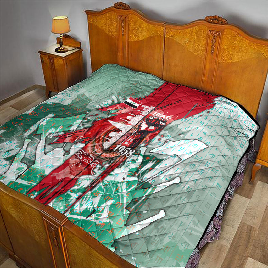 Iraq Revolution Quilt Eagle Of Saladin Iraqi Patriotism