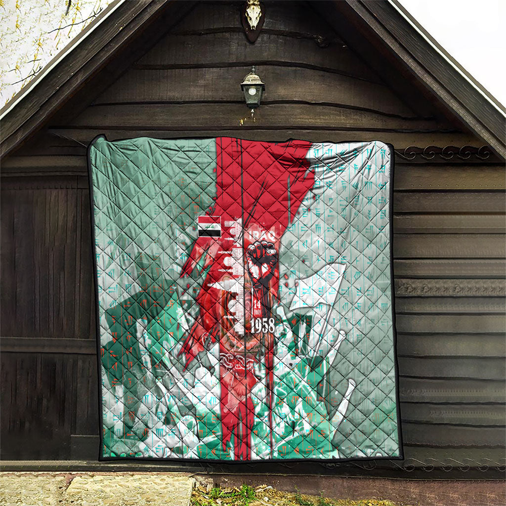 Iraq Revolution Quilt Eagle Of Saladin Iraqi Patriotism