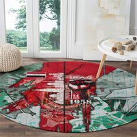 Iraq Revolution Round Carpet Eagle Of Saladin Iraqi Patriotism