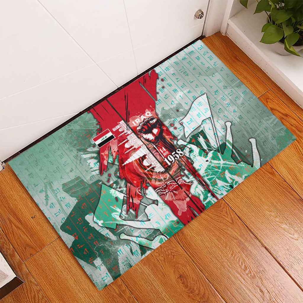 Iraq Revolution Rubber Doormat Eagle Of Saladin Iraqi Patriotism