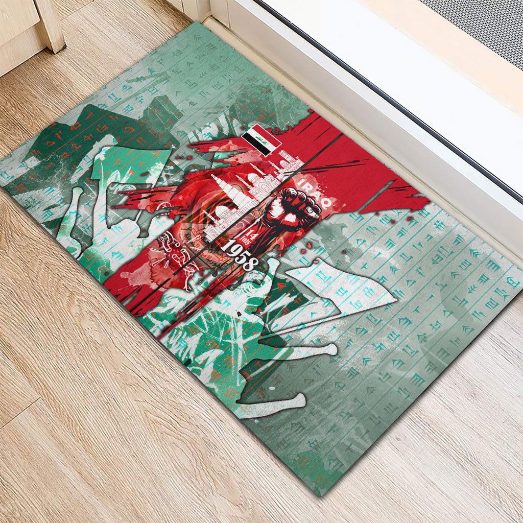 Iraq Revolution Rubber Doormat Eagle Of Saladin Iraqi Patriotism