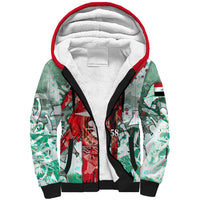 Iraq Revolution Sherpa Hoodie Eagle Of Saladin Iraqi Patriotism