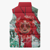 Iraq Revolution Sleeveless Puffer Jacket Eagle Of Saladin Iraqi Patriotism
