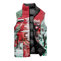 Iraq Revolution Sleeveless Puffer Jacket Eagle Of Saladin Iraqi Patriotism