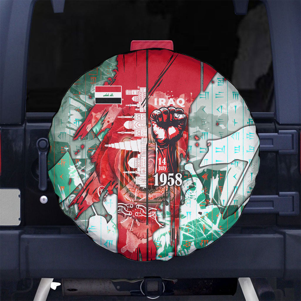 Iraq Revolution Spare Tire Cover Eagle Of Saladin Iraqi Patriotism