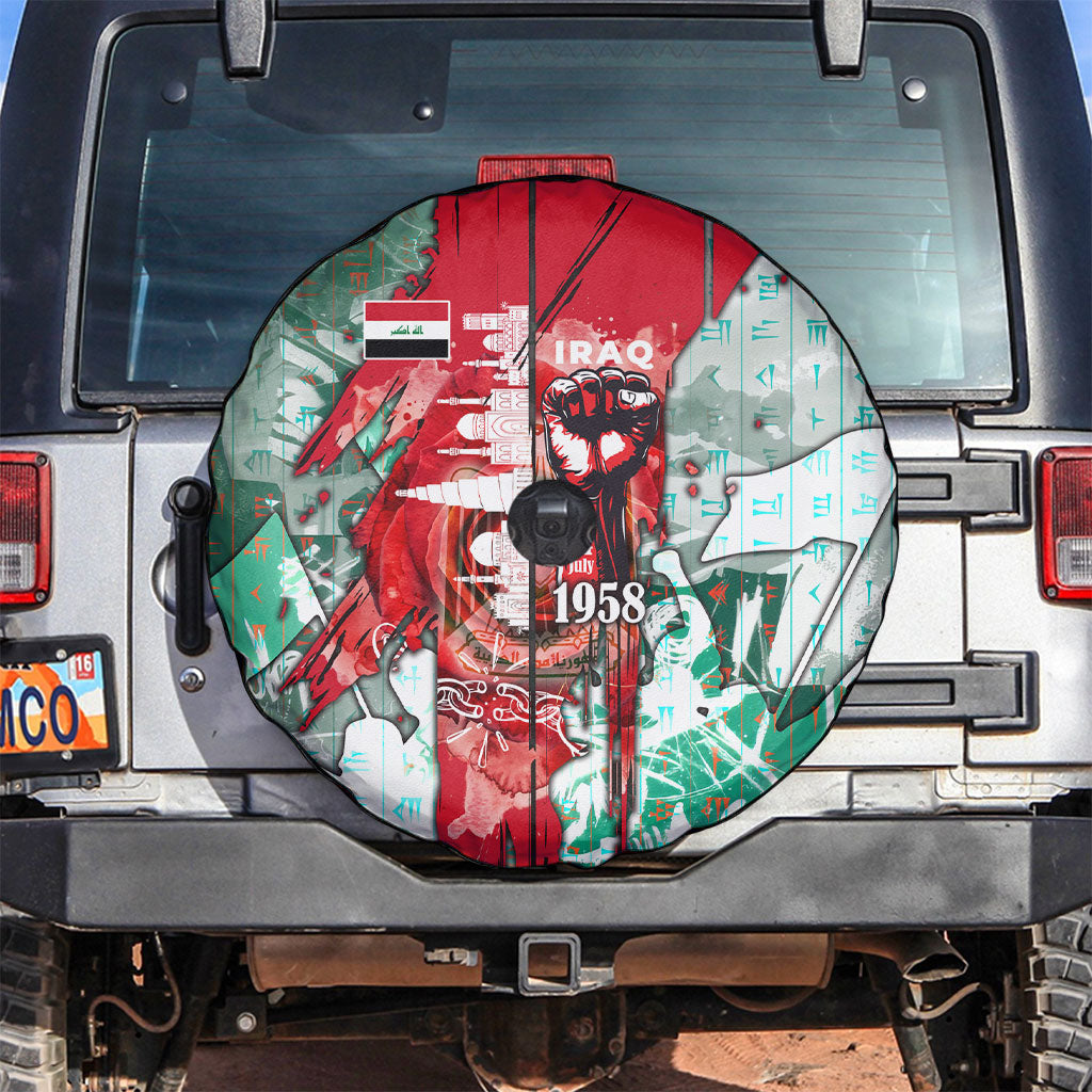 Iraq Revolution Spare Tire Cover Eagle Of Saladin Iraqi Patriotism