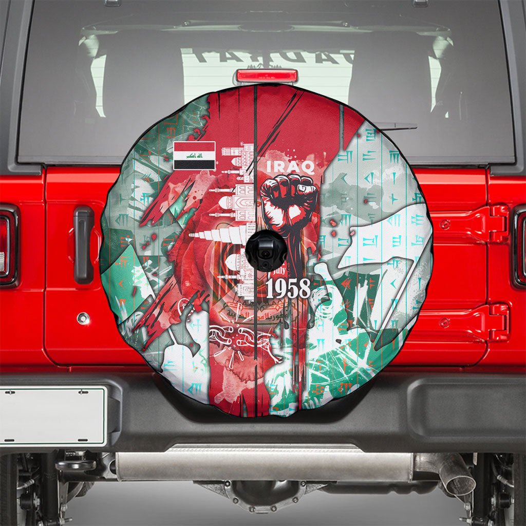 Iraq Revolution Spare Tire Cover Eagle Of Saladin Iraqi Patriotism