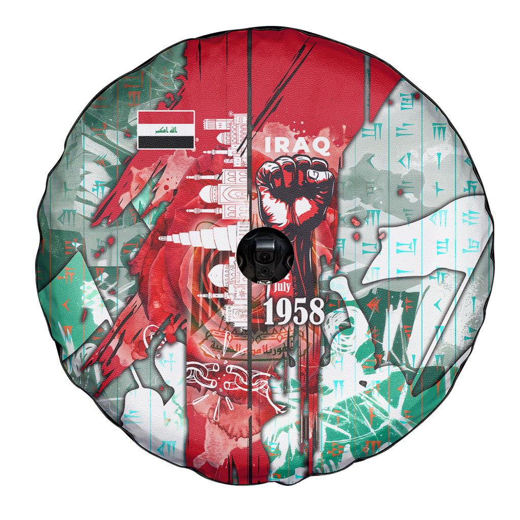 Iraq Revolution Spare Tire Cover Eagle Of Saladin Iraqi Patriotism