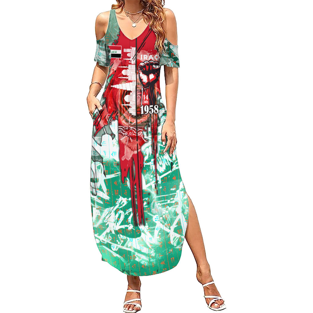Iraq Revolution Summer Maxi Dress Eagle Of Saladin Iraqi Patriotism