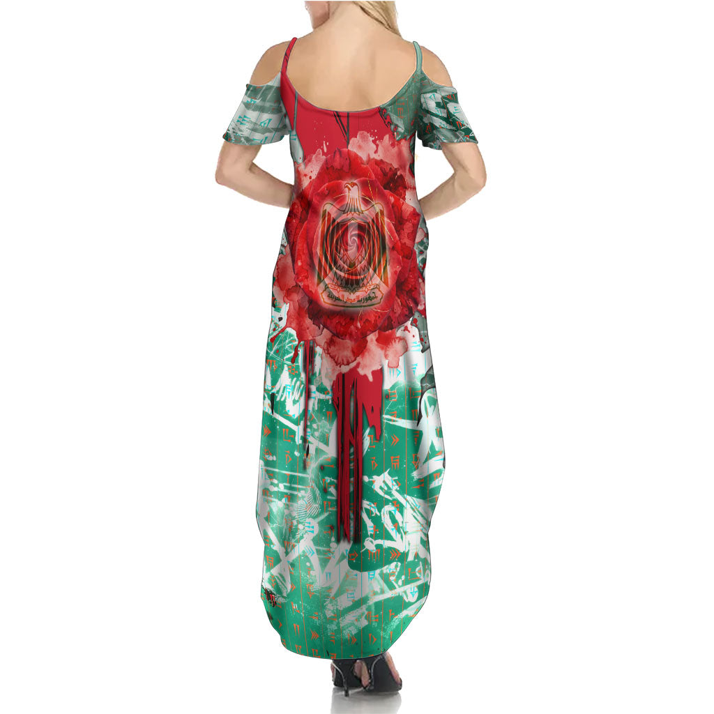 Iraq Revolution Summer Maxi Dress Eagle Of Saladin Iraqi Patriotism