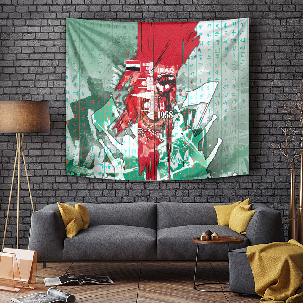 Iraq Revolution Tapestry Eagle Of Saladin Iraqi Patriotism