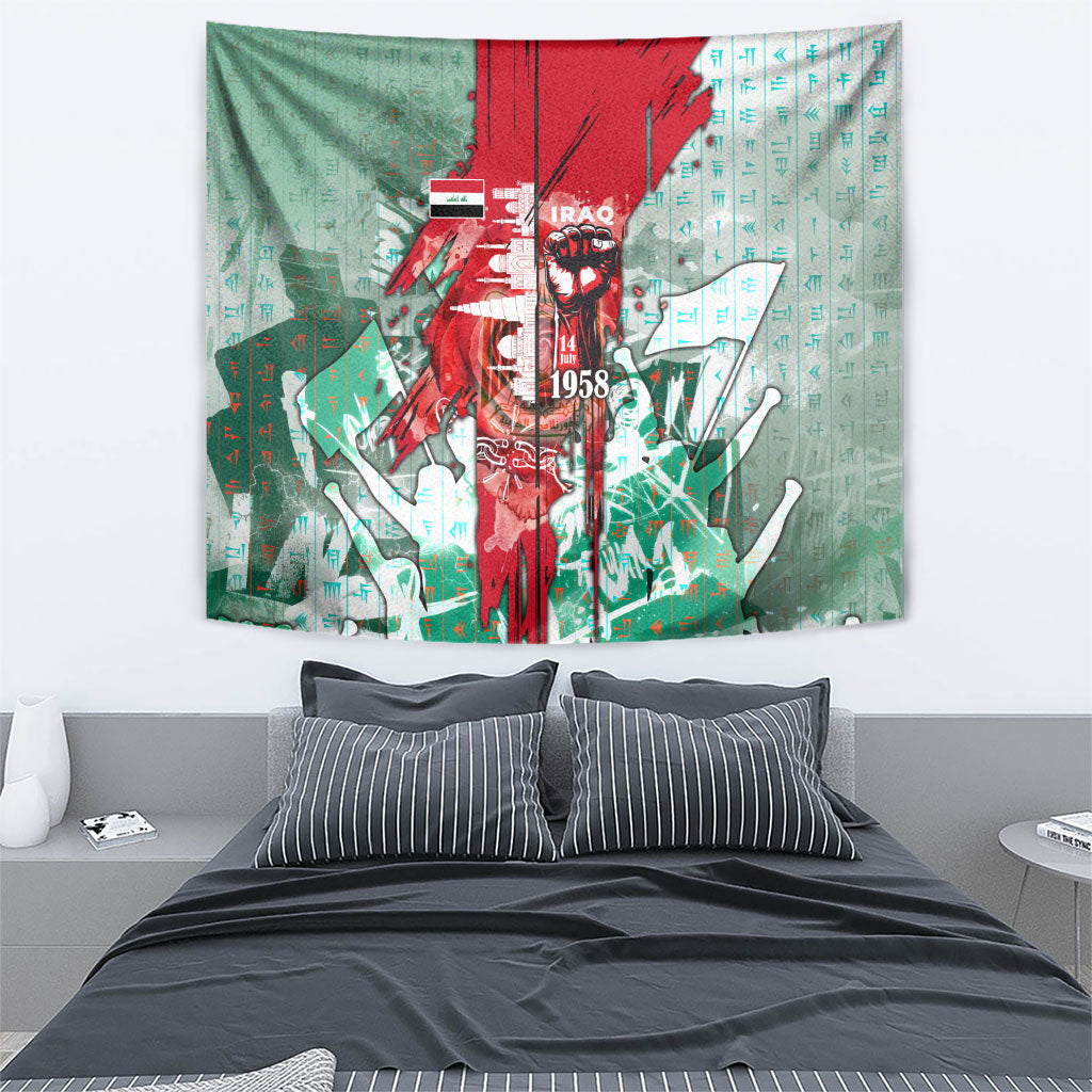 Iraq Revolution Tapestry Eagle Of Saladin Iraqi Patriotism