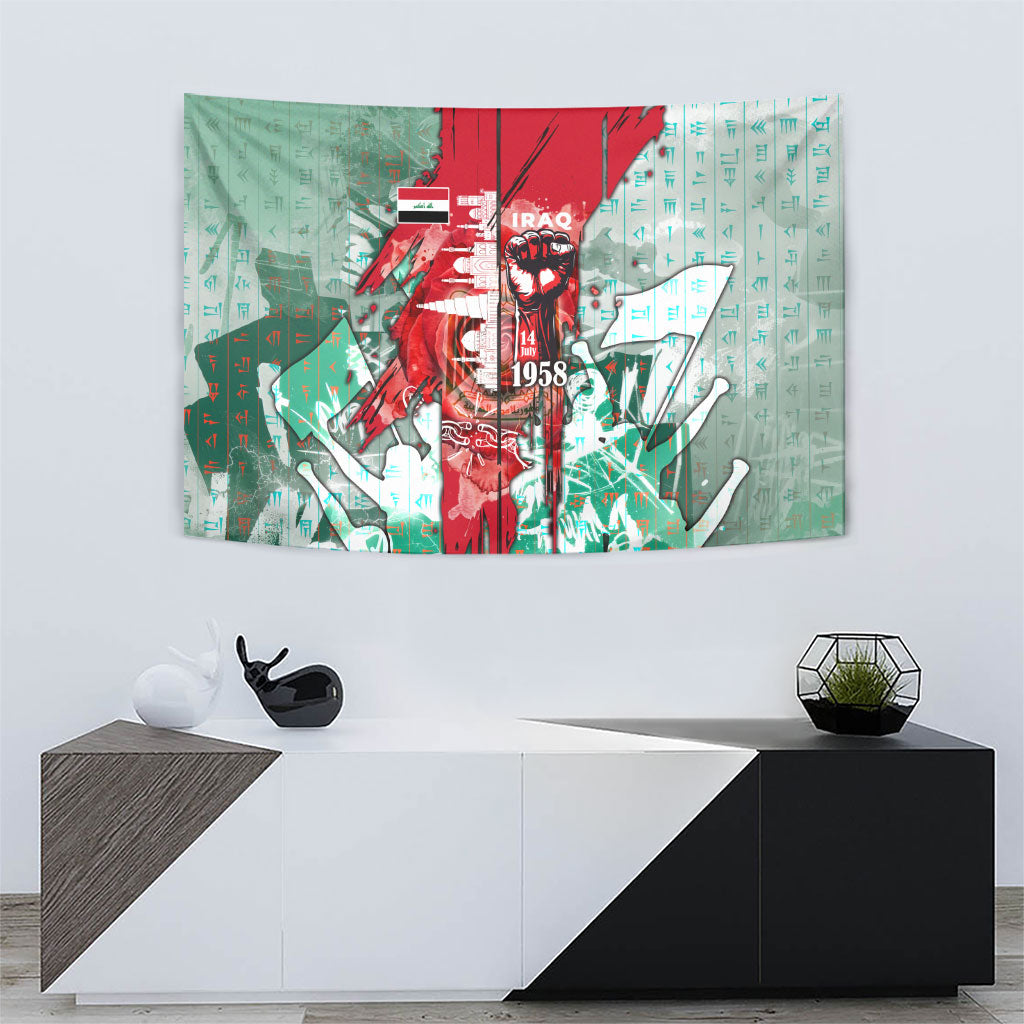 Iraq Revolution Tapestry Eagle Of Saladin Iraqi Patriotism