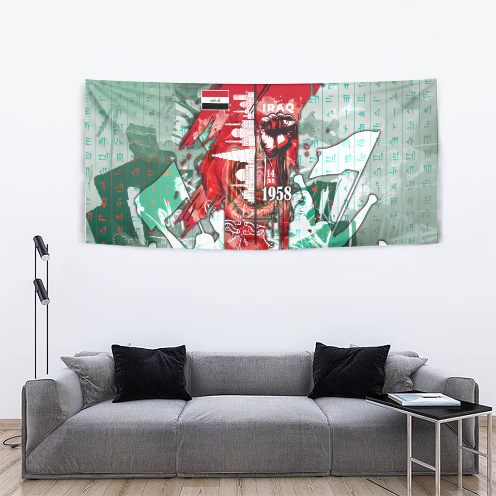 Iraq Revolution Tapestry Eagle Of Saladin Iraqi Patriotism