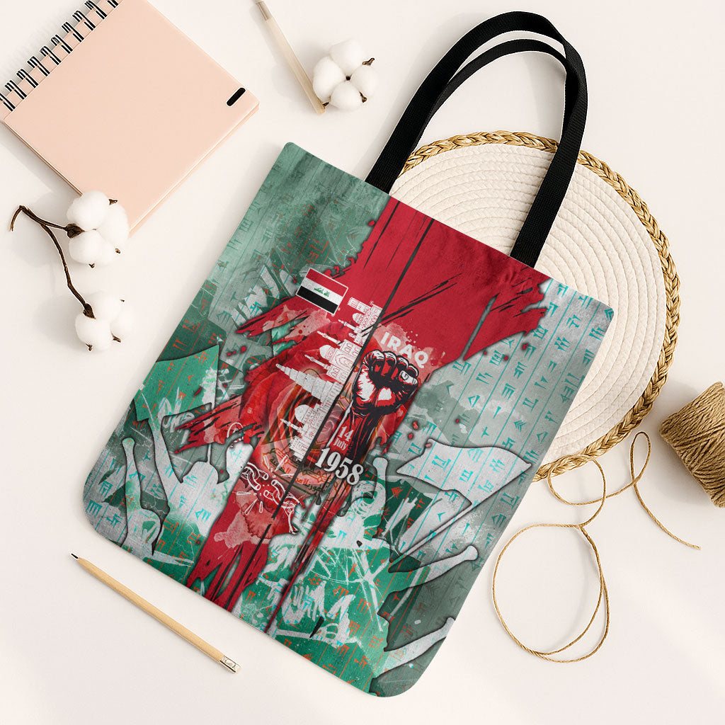 Iraq Revolution Tote Bag Eagle Of Saladin Iraqi Patriotism