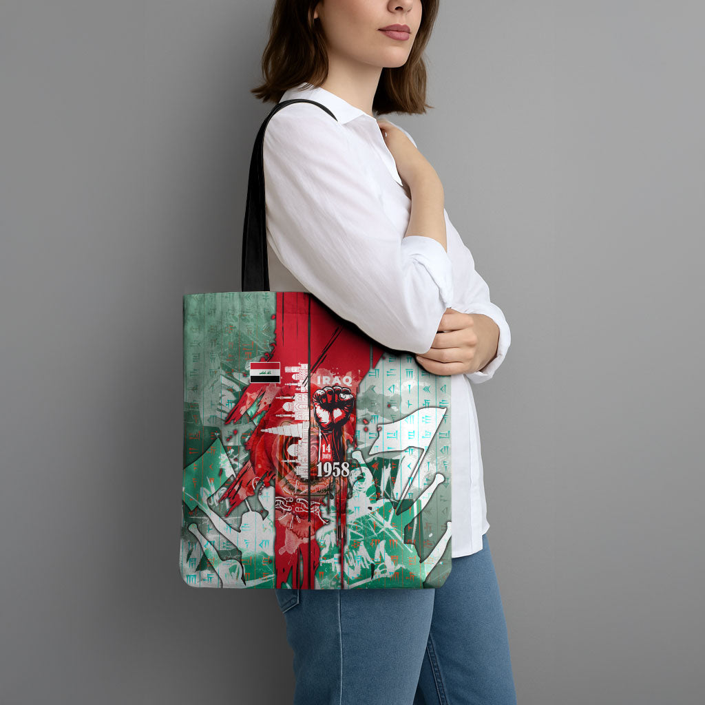 Iraq Revolution Tote Bag Eagle Of Saladin Iraqi Patriotism