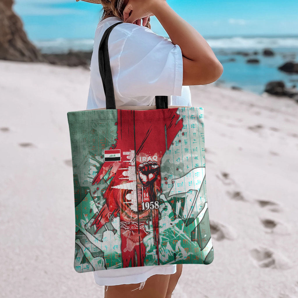 Iraq Revolution Tote Bag Eagle Of Saladin Iraqi Patriotism