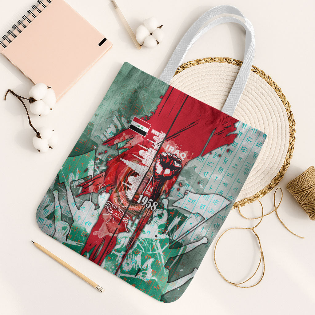 Iraq Revolution Tote Bag Eagle Of Saladin Iraqi Patriotism