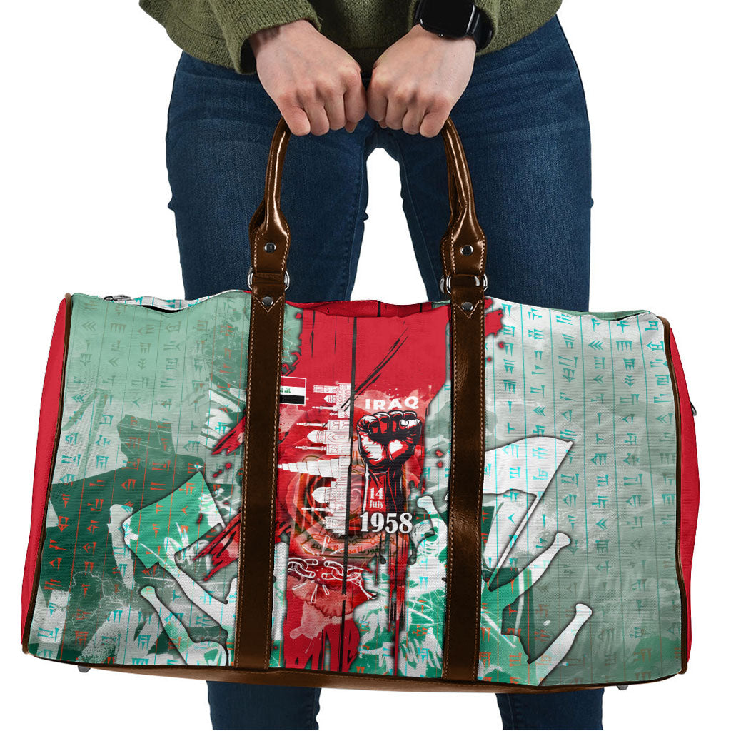Iraq Revolution Travel Bag Eagle Of Saladin Iraqi Patriotism