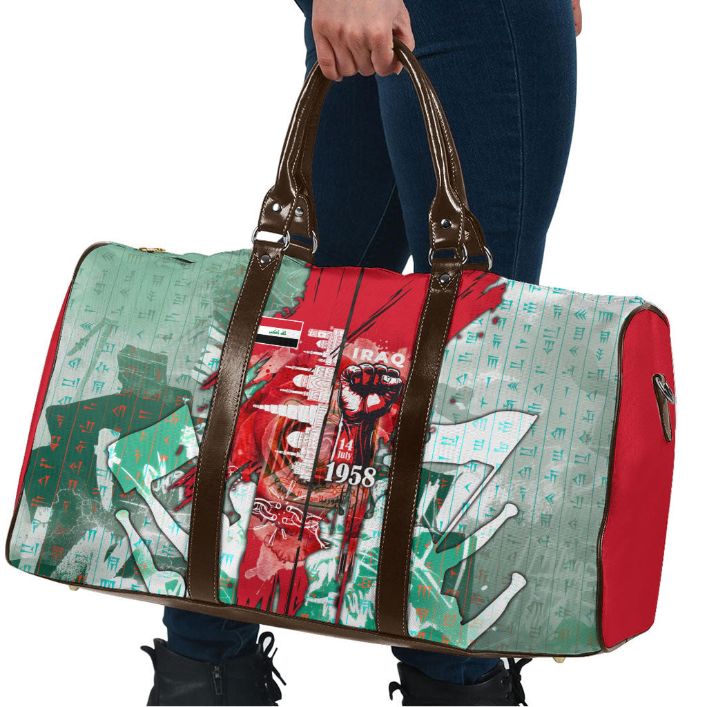 Iraq Revolution Travel Bag Eagle Of Saladin Iraqi Patriotism