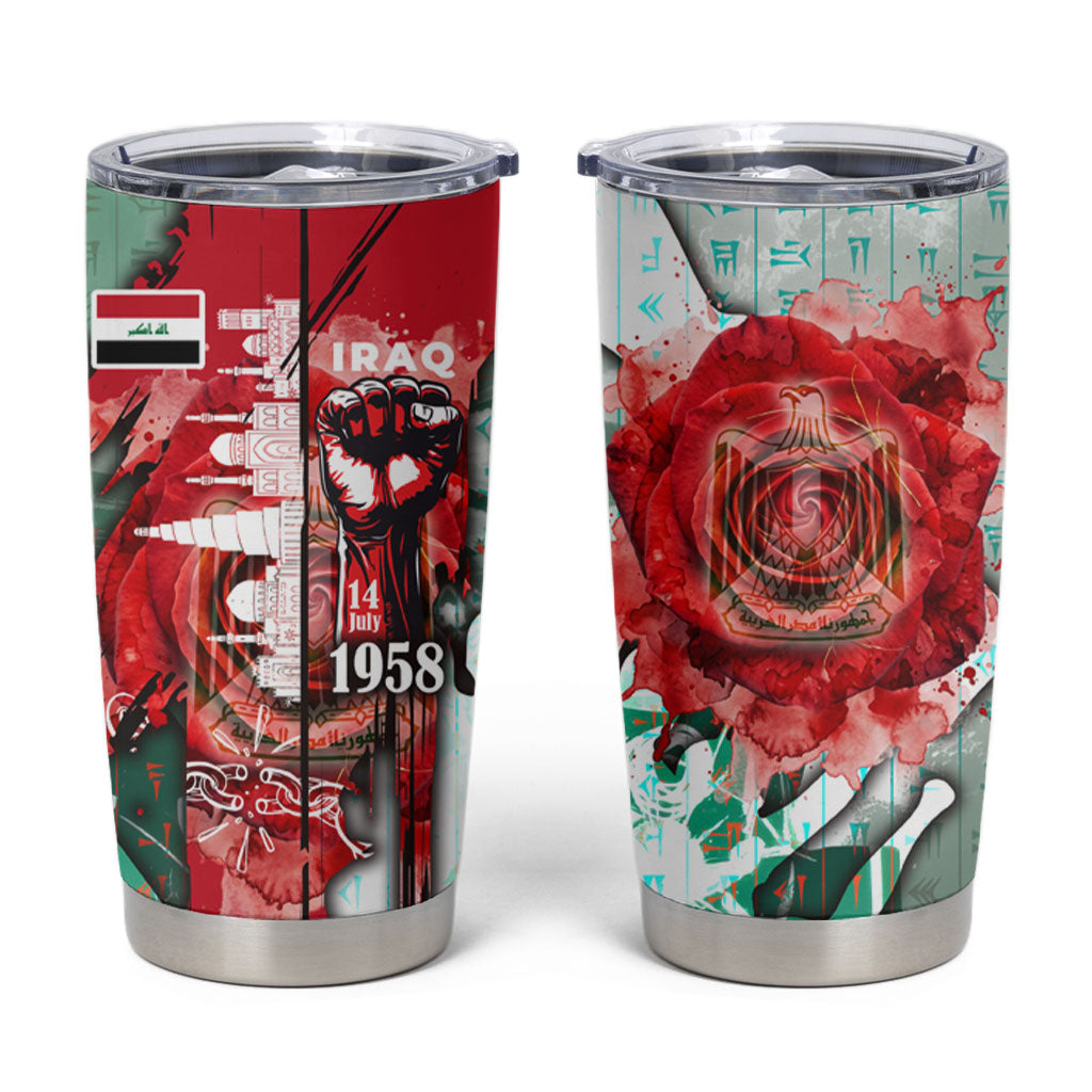 Iraq Revolution Tumbler Cup Eagle Of Saladin Iraqi Patriotism