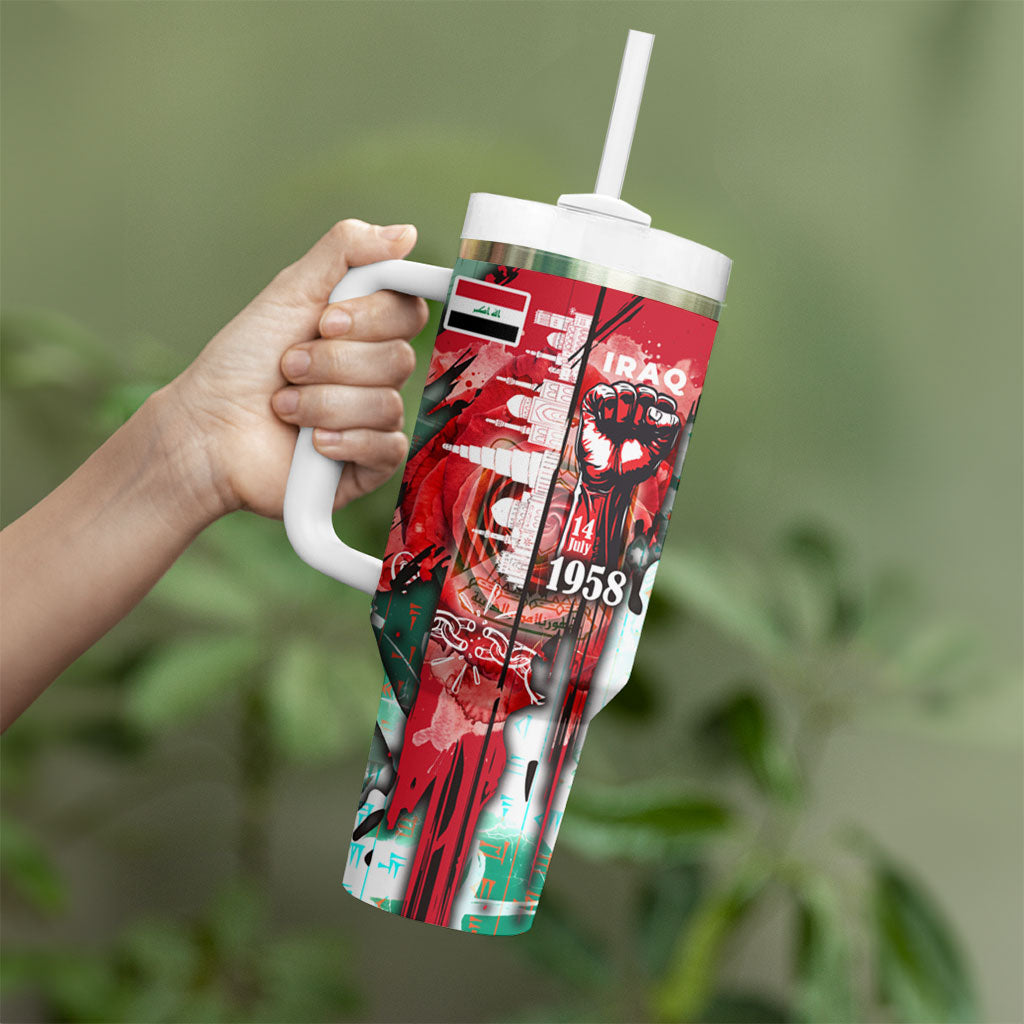 Iraq Revolution Tumbler With Handle Eagle Of Saladin Iraqi Patriotism