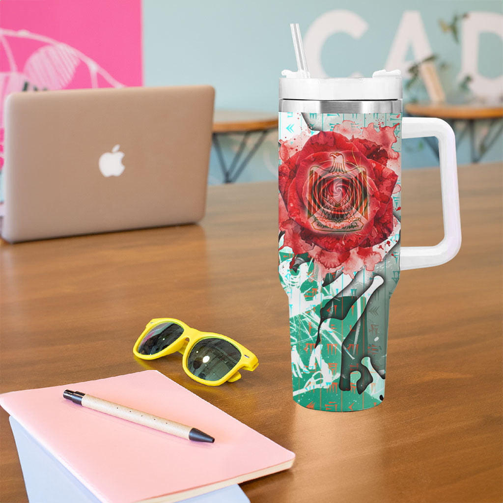 Iraq Revolution Tumbler With Handle Eagle Of Saladin Iraqi Patriotism