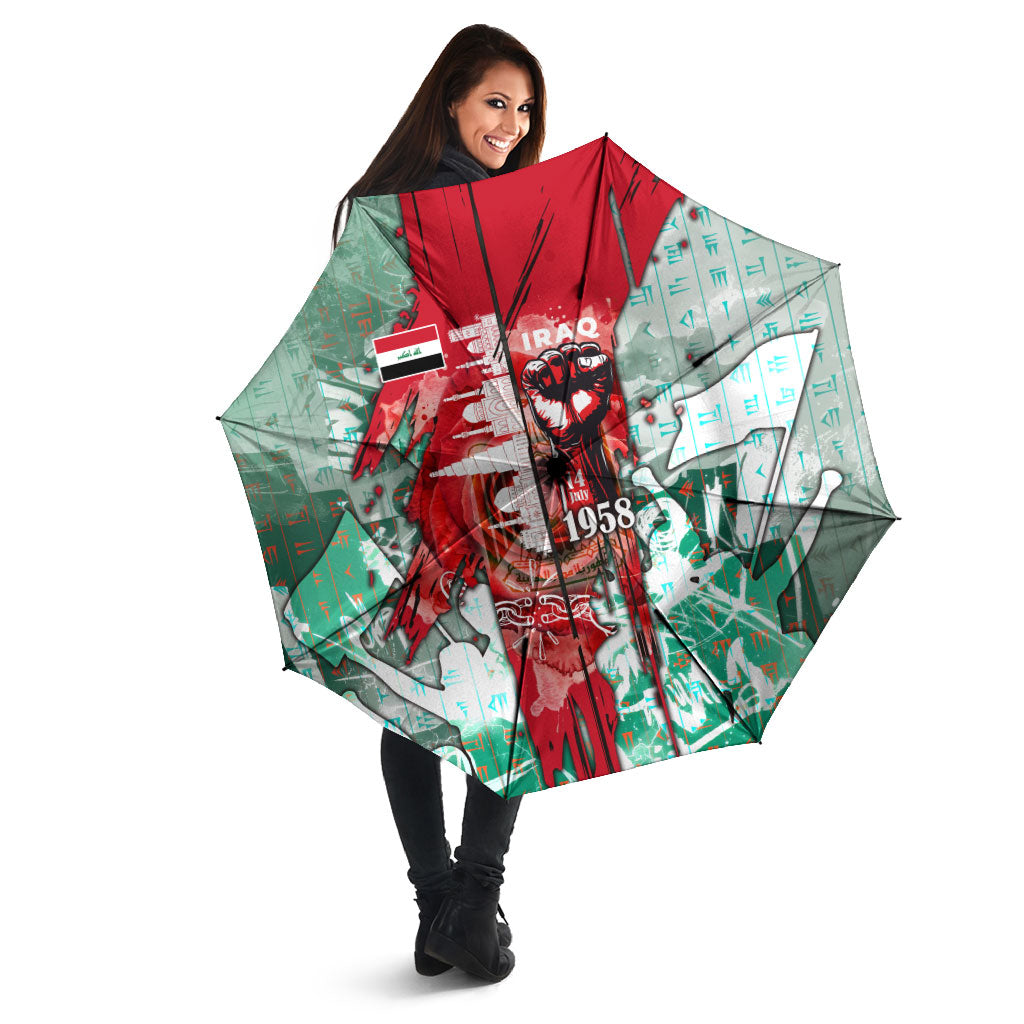 Iraq Revolution Umbrella Eagle Of Saladin Iraqi Patriotism