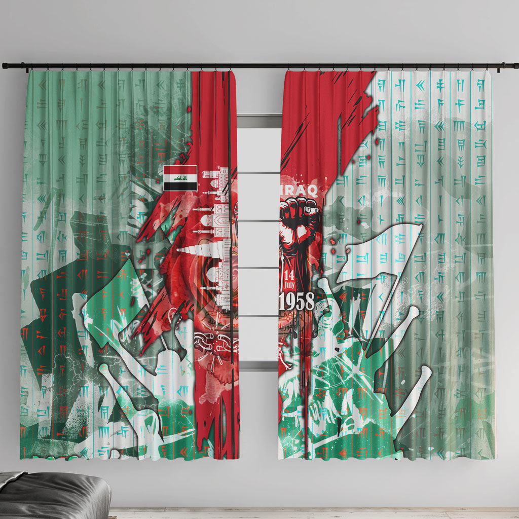 Iraq Revolution Window Curtain Eagle Of Saladin Iraqi Patriotism