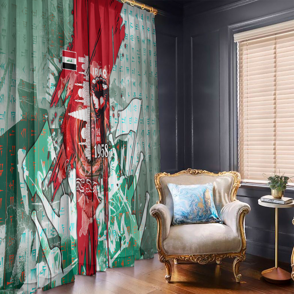 Iraq Revolution Window Curtain Eagle Of Saladin Iraqi Patriotism