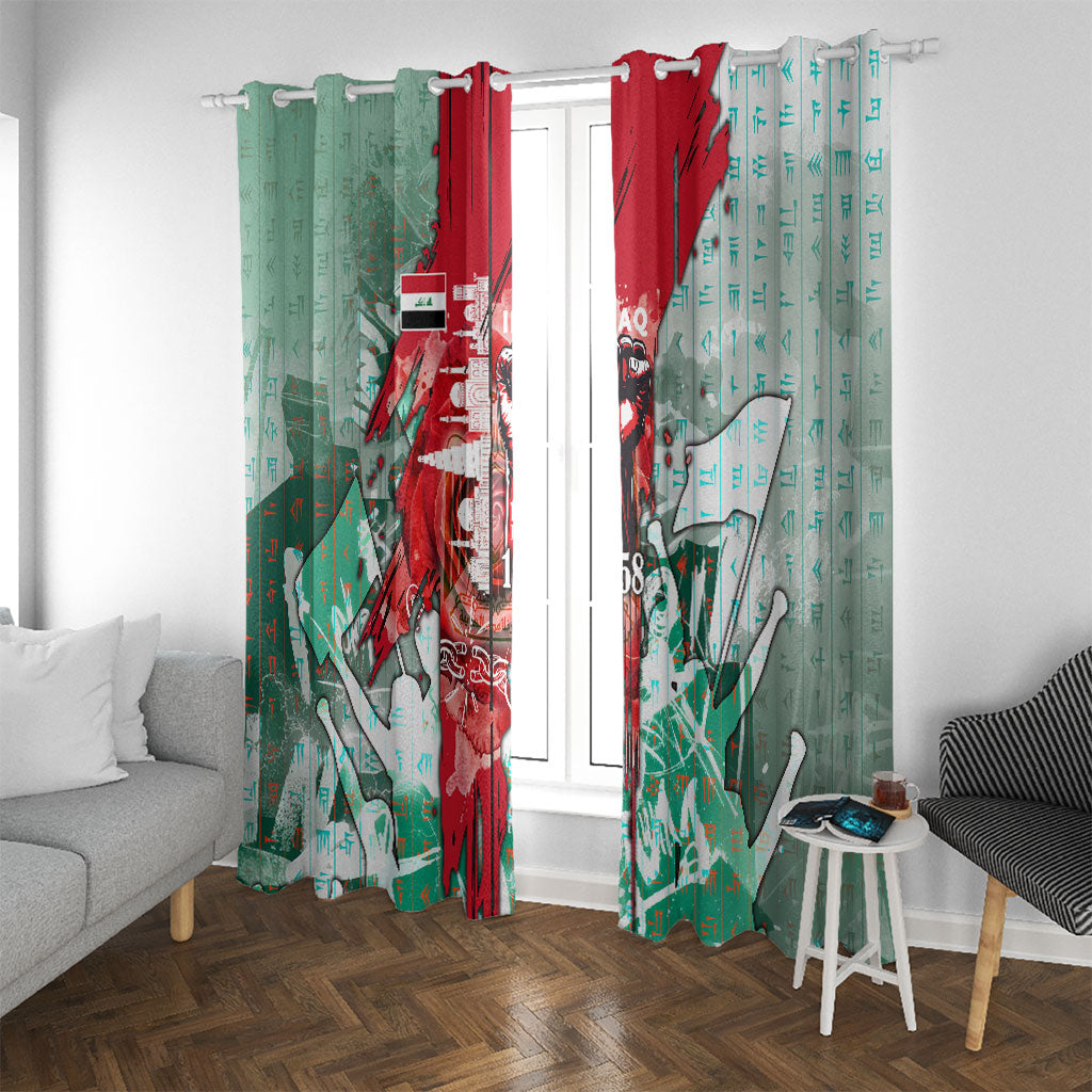 Iraq Revolution Window Curtain Eagle Of Saladin Iraqi Patriotism