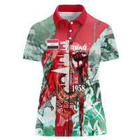 Iraq Revolution Women Polo Shirt Eagle Of Saladin Iraqi Patriotism