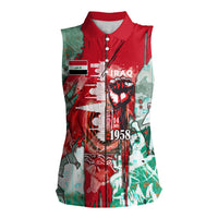 Iraq Revolution Women Sleeveless Polo Shirt Eagle Of Saladin Iraqi Patriotism