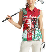 Iraq Revolution Women Sleeveless Polo Shirt Eagle Of Saladin Iraqi Patriotism