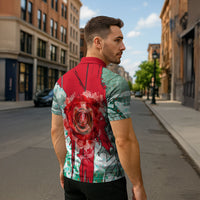 Iraq Revolution Zipper Polo Shirt Eagle Of Saladin Iraqi Patriotism