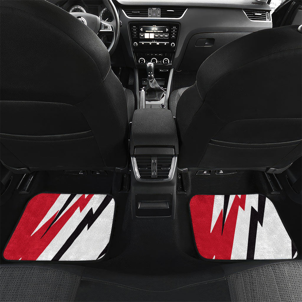 Iraq Revolution Soaring Eagle Car Mats Iraqi Flag Red Roses Floral Design