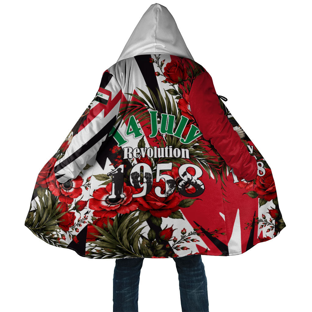 Iraq Revolution Soaring Eagle Cloak Iraqi Flag Red Roses Floral Design
