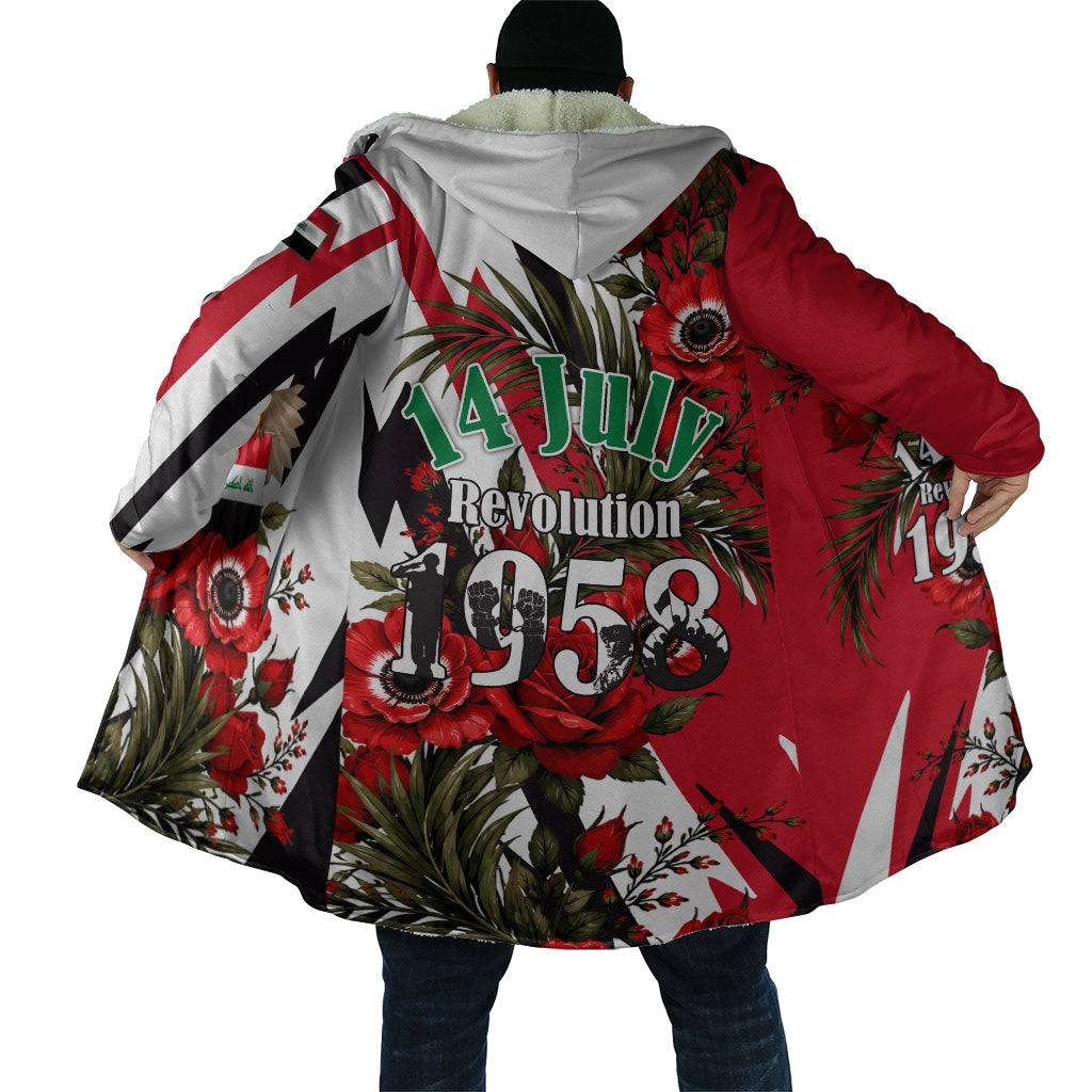 Iraq Revolution Soaring Eagle Cloak Iraqi Flag Red Roses Floral Design